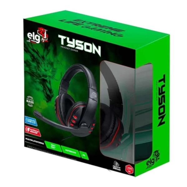 Imagem de Headset Gamer ELG Tyson USB Preto