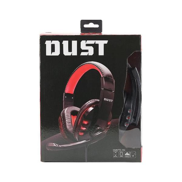 Imagem de Headset Gamer Fone De Ouvido Com Microfone Led Vermelho Dust