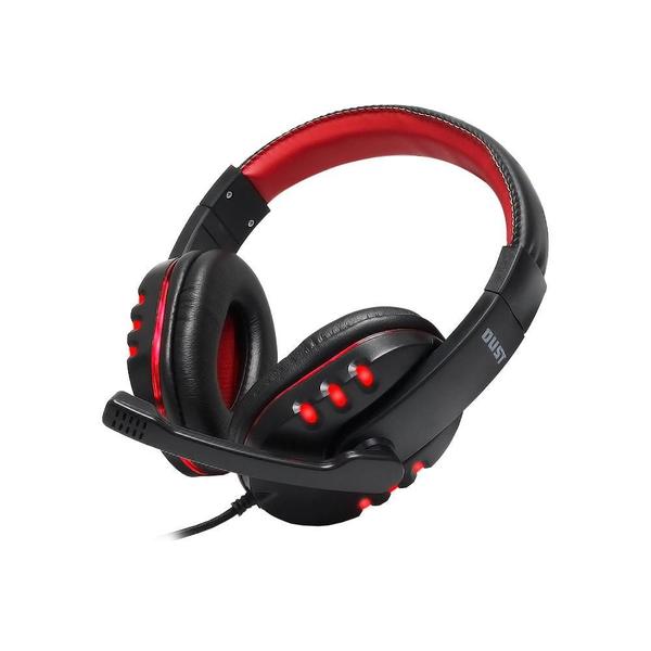 Imagem de Headset Gamer Fone De Ouvido Com Microfone Led Vermelho Dust