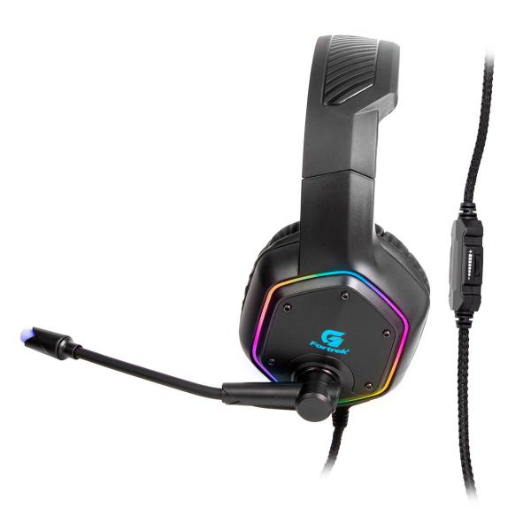 Imagem de Headset Gamer Fortrek Blackfire, 2x P2 + Adaptador P3, Driver 50mm, LED RGB, Preto