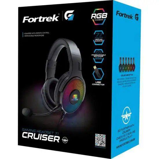 Imagem de Headset Gamer Fortrek Cruiser 7.1 Usb Rgb Preto