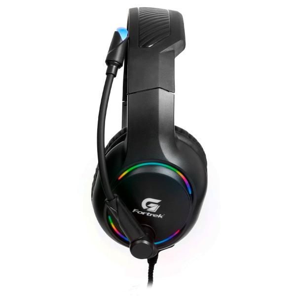 Imagem de Headset Gamer Fortrek Holt, P2 + USB + Adaptador P3, RGB, Driver 50mm, Preto