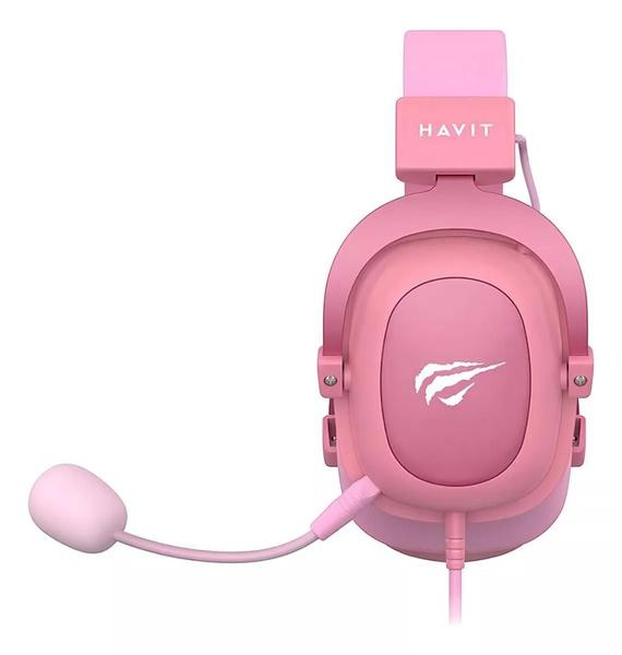 Imagem de Headset Gamer Havit Gamenote H2002d Mic Removível Rosa