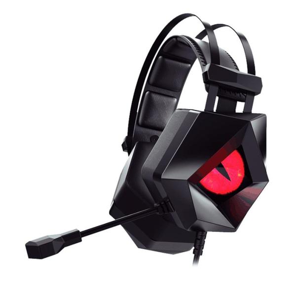 Imagem de Headset Gamer Hoopson, LED Vermelho, USB/P2, Driver 40MM, Preto - F-201-VM