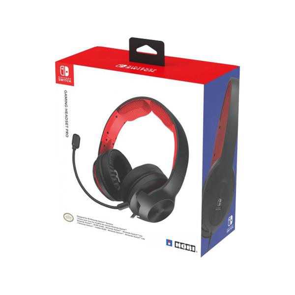 Imagem de Headset Gamer Hori Pro - Preto / Vermelho (NSW-200U)