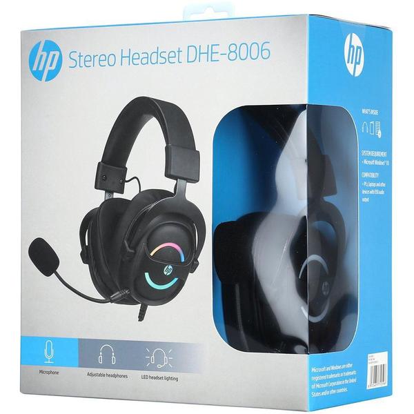 Imagem de Headset Gamer HP USB 7.1 RGB light DHE-8006 9NG19AA