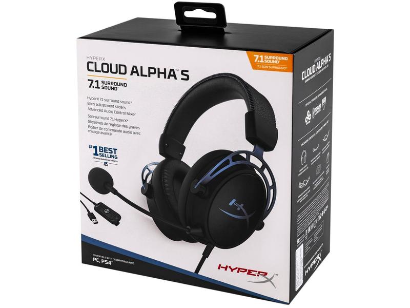 Imagem de Headset Gamer HyperX PC e Mobile 7.1 USB P2