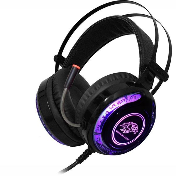 Imagem de Headset Gamer K-mex AR-S930 com LED RGB Preto e Azul