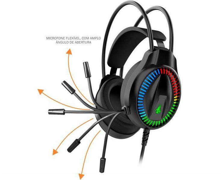 Imagem de Headset Gamer K-Mex AR89 Usb Preto