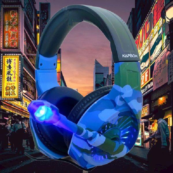 Imagem de Headset Gamer Kapbom Ka-906 C/ Luz Led Rgb Youtubers