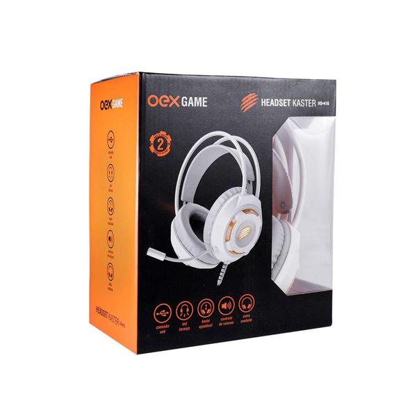 Imagem de Headset Gamer Kaster Branco HS416 Oex Game