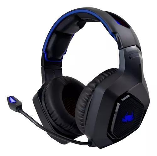 Imagem de Headset gamer Knup KP-488 preto e azul