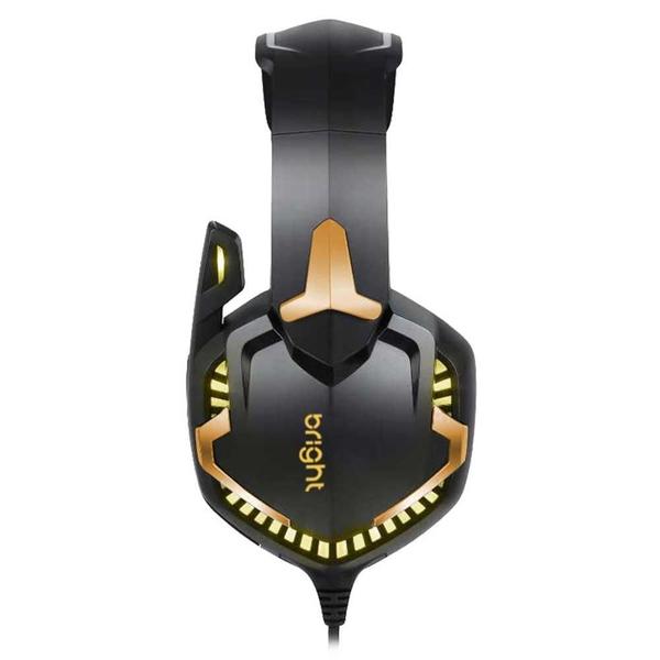 Imagem de Headset Gamer Level Up Bright Rgb Cód.Ghp012 Preto/Dourado