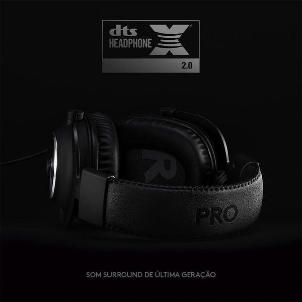 Imagem de Headset Gamer Logitech G PRO X 7.1 Dolby Surround - 981-000817