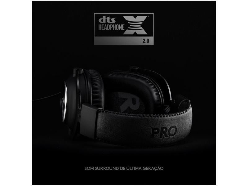 Imagem de Headset Gamer Logitech G PRO X 7.1 Surround - PC USB Preto