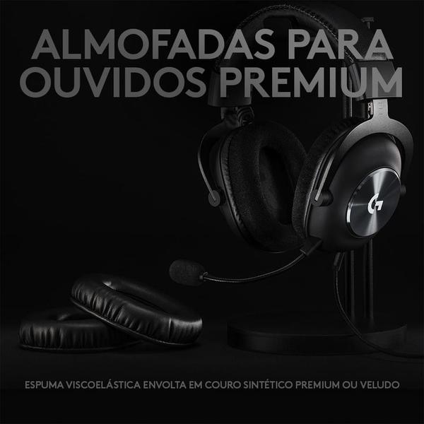 Imagem de Headset Gamer Logitech G Pro X 7.1 Surround USB Drivers 50mm