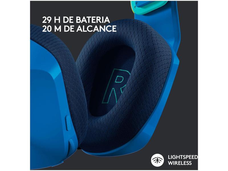 Imagem de Headset Gamer Logitech G733 PC MAC PS4 sem Fio - 7.1 USB Azul