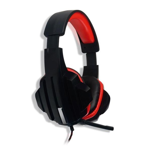 Imagem de Headset Gamer Multilaser P2 Preto e Vermelho - PH120