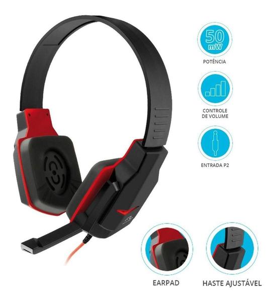 Imagem de Headset gamer multilaser para PC e notebook ph073