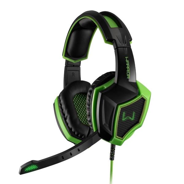 Imagem de Headset Gamer Multilaser Warrior Ares 7.1 USB com Led Verde - PH224