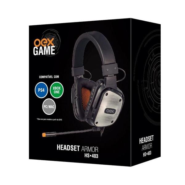 Imagem de Headset Gamer Multiplataforma Armor Hs403 Oexgame Ps5 Xbox Preto