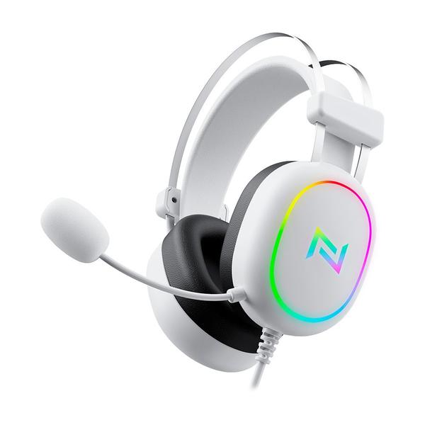 Imagem de Headset gamer neologic ngx arctic rgb drivers de 50mm plug:2*3.5mm +usb branco - ngxarctic