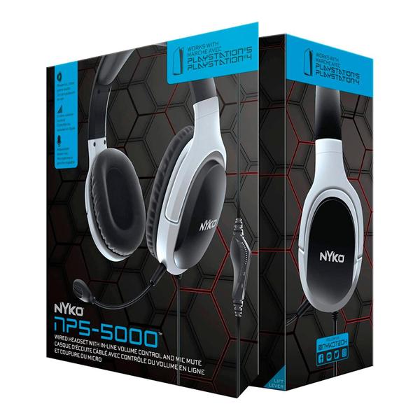 Imagem de Headset Gamer Nyko NP5-5000 para PS5 - Preto e Branco (833062)