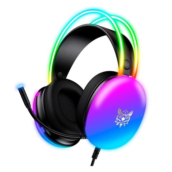 Imagem de Headset Gamer Onikuma X-25, RGB, Driver 50mm, USB e P3, Preto - X25 RGB