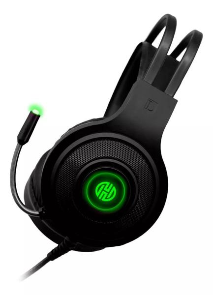 Imagem de Headset Gamer Preto com LED Verde Conexão USB - Hoopson F-101-VD