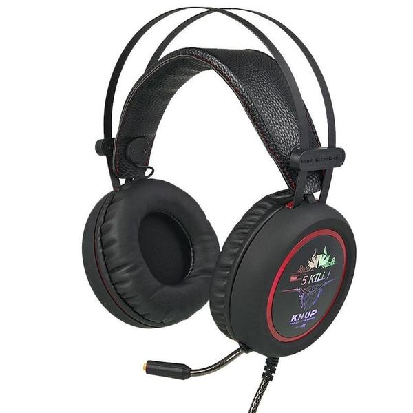 Imagem de Headset Gamer PRO 5 Kill Vermelho e Preto KP-401 - Knup