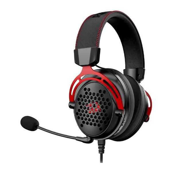 Imagem de Headset Gamer Redragon Diomedes Som Surround 7.1 Drivers 53mm Preto e Vermelho - H388