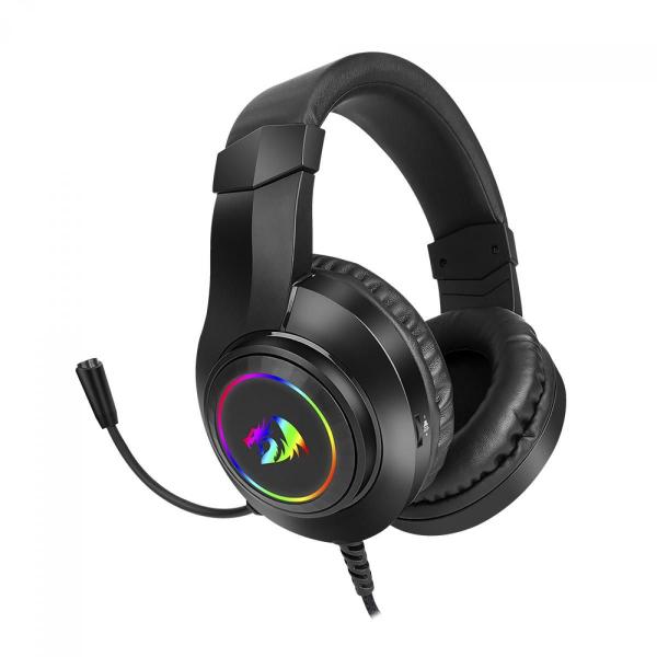 Imagem de Headset Gamer Redragon Hylas 3.5Mm + Usb Rgb Preto H260Rgb