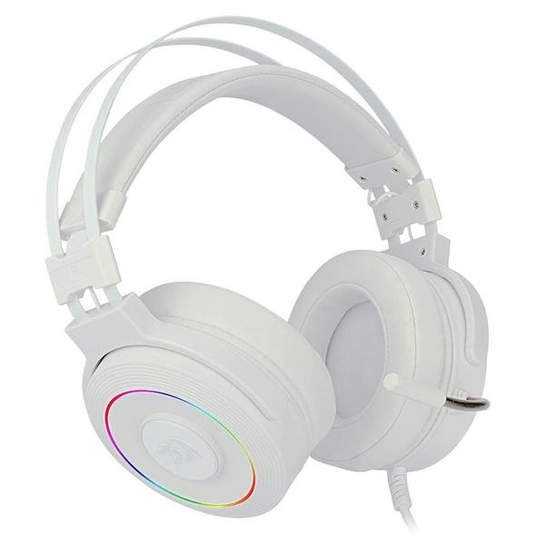 Imagem de Headset Gamer Redragon Lamia 2, RGB, Som Surround 7.1, Drivers 40mm, USB, Com Suporte, Branco - H320W-RGB