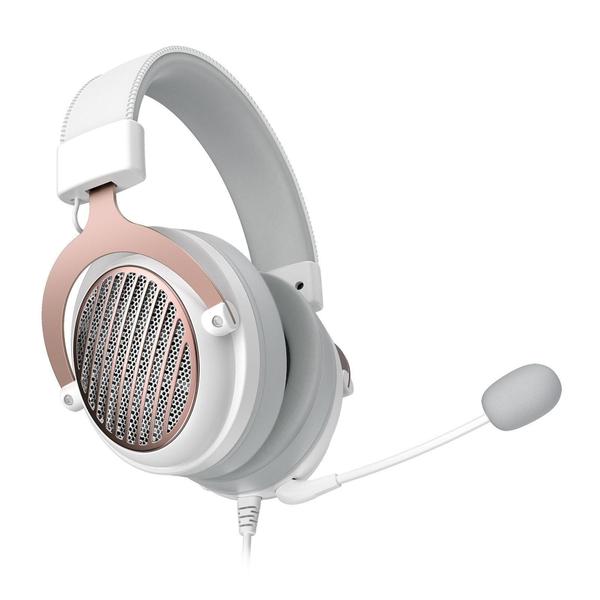 Imagem de Headset Gamer Redragon Luna Lunar Branco e Rosa H540W