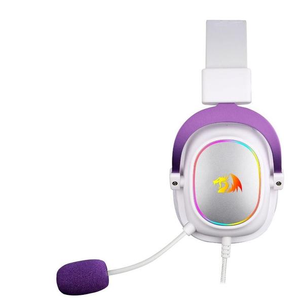 Imagem de Headset Gamer Redragon Zeus 7.1 H510WP-RGB Branco e Roxo