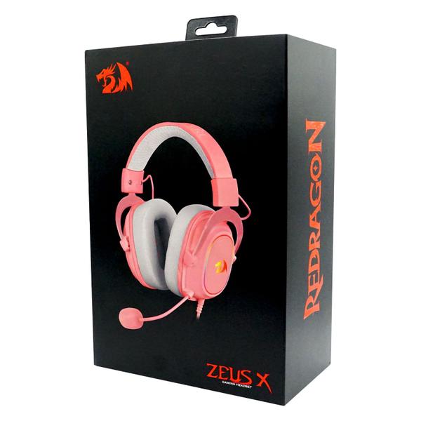 Imagem de Headset Gamer Redragon Zeus X H510P-RGB / 7.1 Surround / RGB - Rosa