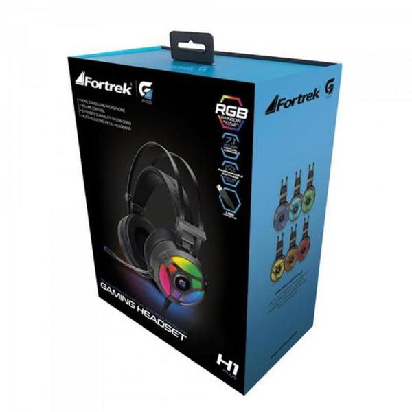 Imagem de Headset Gamer RGB G PRO H1+ 7.1 Cinza Fortrek