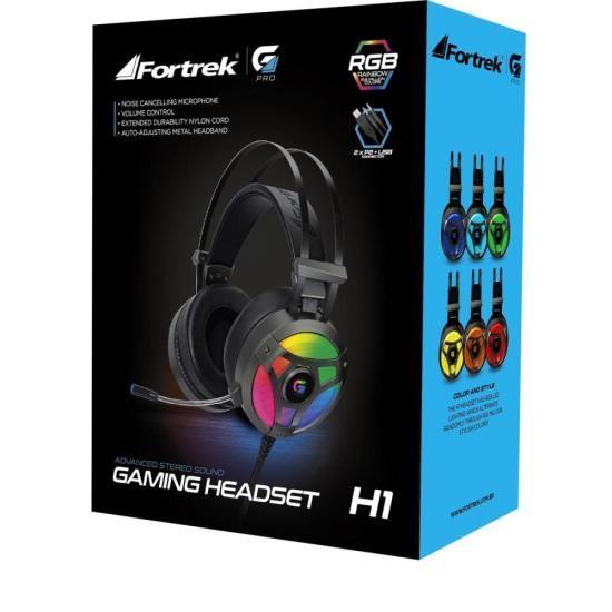 Imagem de Headset Gamer RGB H1 PRO Cinza FORTREK