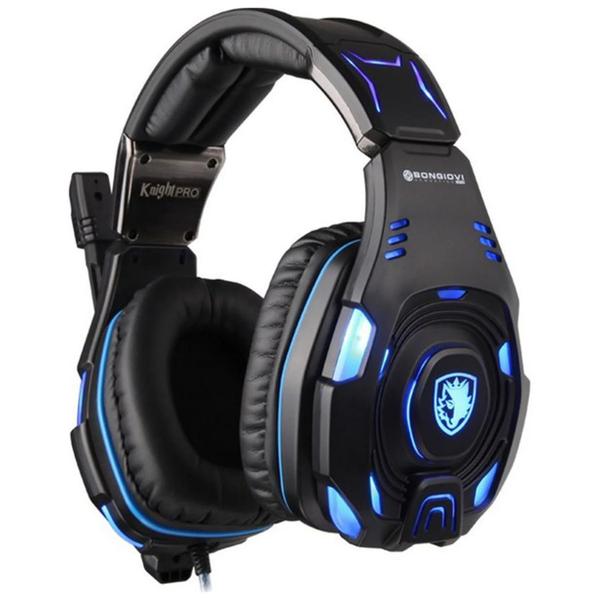 Imagem de Headset Gamer Sades Knight Pro - Preto/Azul