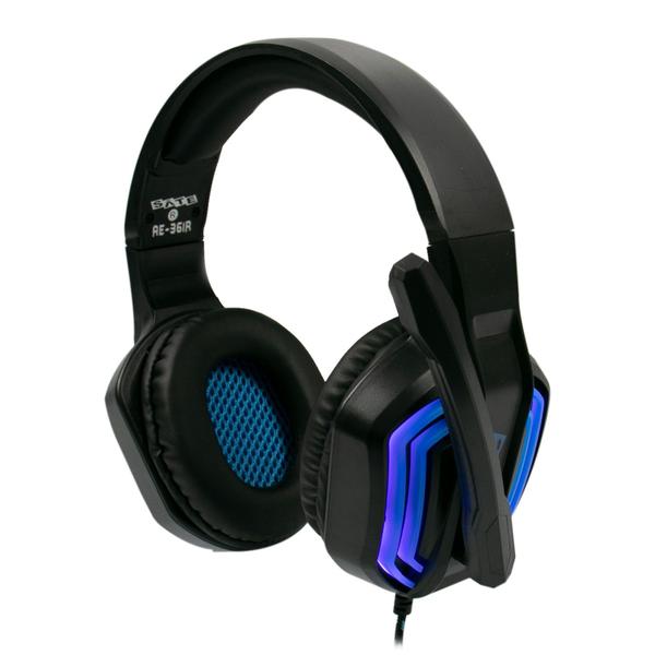 Imagem de Headset Gamer Satellite AE-361B - com Fio - Driver 40MM - Preto e Azul