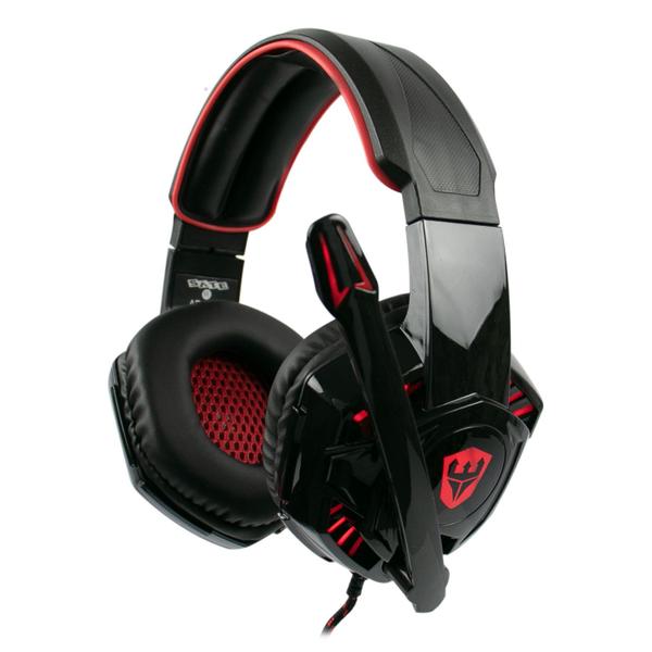 Imagem de Headset Gamer Satellite AE-365 - com Fio - Driver 40MM - Preto e Vermelho