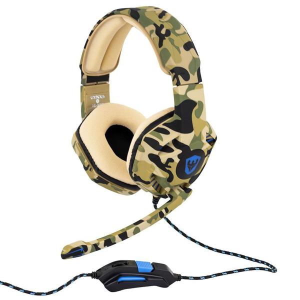 Imagem de Headset Gamer Satellite AE-368 - com Fio - Driver 40MM - Camuflado