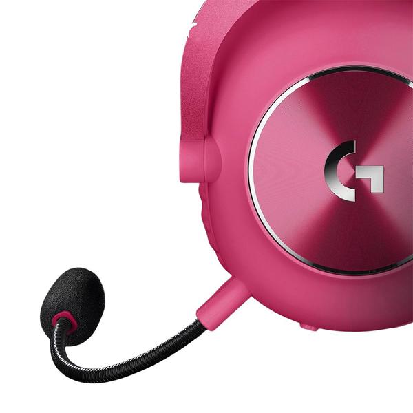 Imagem de Headset Gamer Sem Fio Logitech G Pro X 2 Lightspeed, 50mm, Bluetooth, USB, 3.5mm, PC, Playstation e Switch, Rosa Magenta