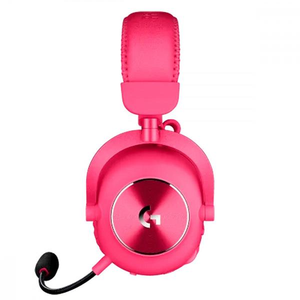 Imagem de Headset Gamer Sem Fio Logitech PRO X 2 Lightspeed Bluetooth P3 USB Magenta