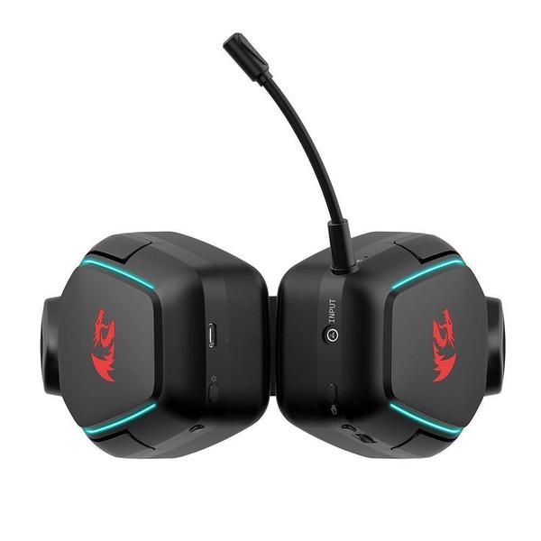 Imagem de Headset Gamer Sem Fio Redragon Mira H868 Rgb Bluetooth Preto