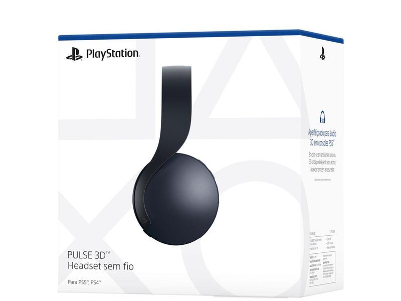 Imagem de Headset Gamer Sony Pulse 3D sem Fio PS4 PS5 e PC Midnight Black