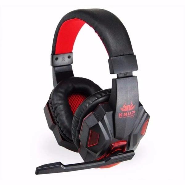 Imagem de Headset Gamer Super Bass HD KP-397 Preto/Vermelho