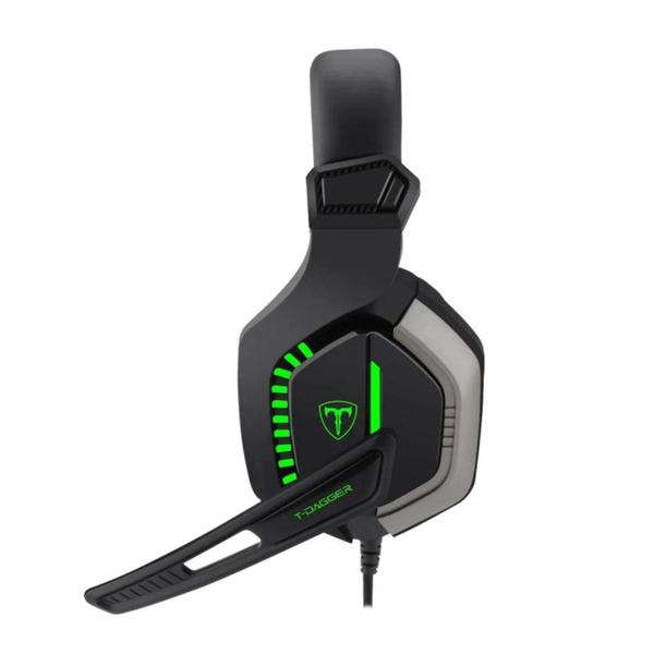 Imagem de Headset Gamer T-Dagger Eiger / USB / LED / Stereo - Preto (T-RGH208)