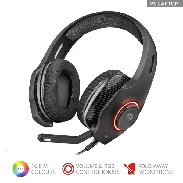 Imagem de Headset Gamer Torus 50mm GXT 455 Rgb - 23138 - Trust