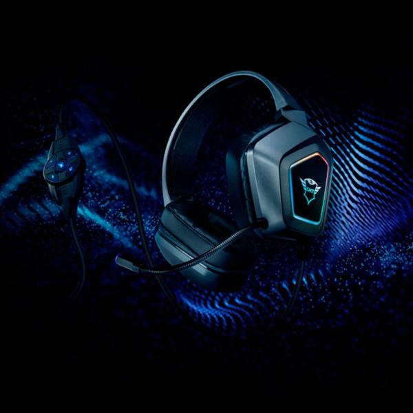 Imagem de Headset Gamer Trust GXT 450 Blizz RGB 23191i